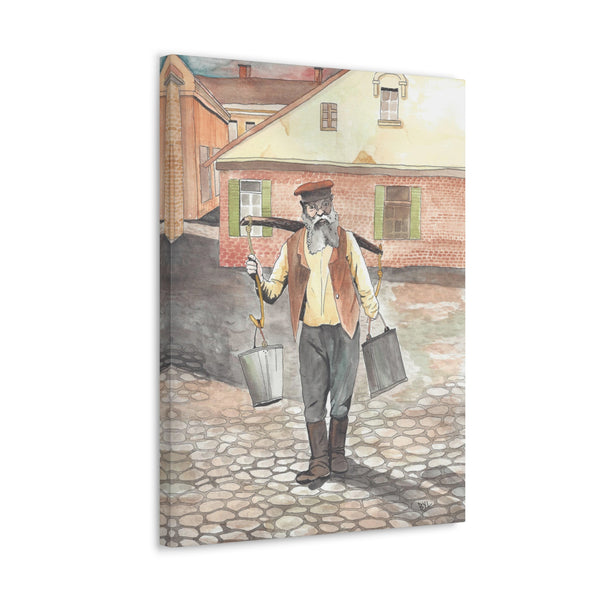 Water Carrier in Shtetl | Canvas