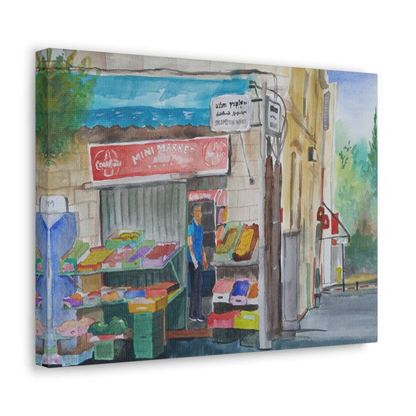 Corner Grocery in Jerusalem | Canvas