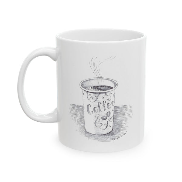 "Coffee" White Mug